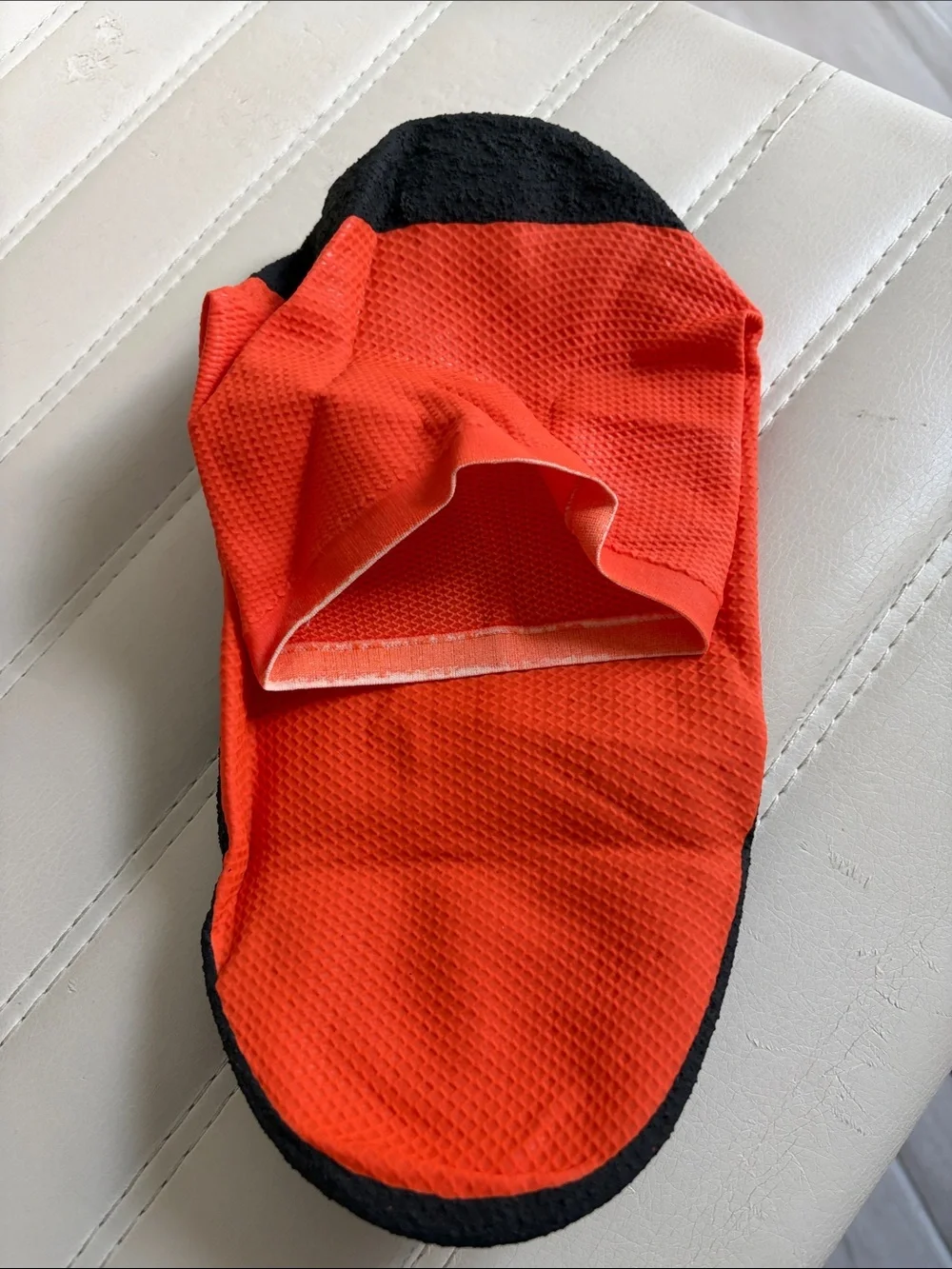 Men's or Women’s Waterproof Shoe Covers Orange and Black – Performance Fit